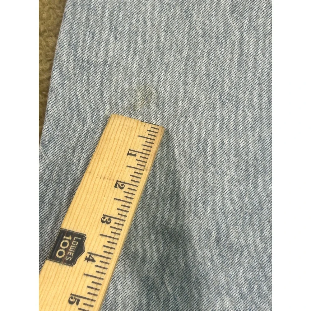 Vintage Structure Jeans Men Light‎ Wash Straight Leg Denim Pants W30 L30